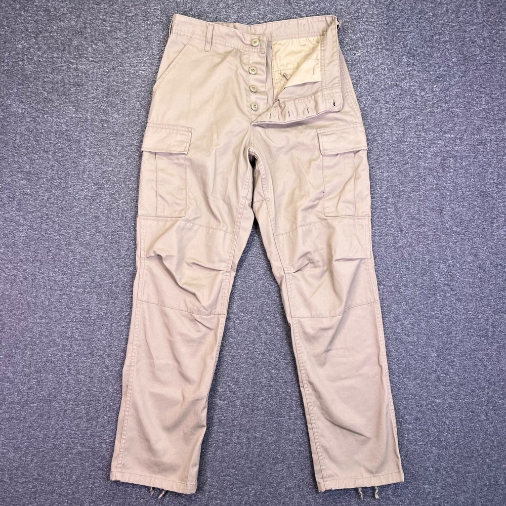 Rothco BDU Cargo Pants Mens S Khaki Tan Tactical Military Outdoor Utility 30x31